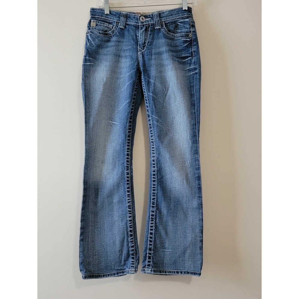 Big Star Denim‎ Jeans Women Size 26R Bootcut Medium Wash Distressed